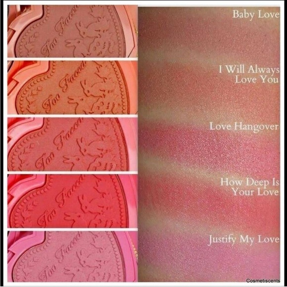 TOO FACED LOVE FLUSH BLUSH, shade BABY LOVE w/ BRUSH Soft 0.07 oz. - Picture 3 of 3